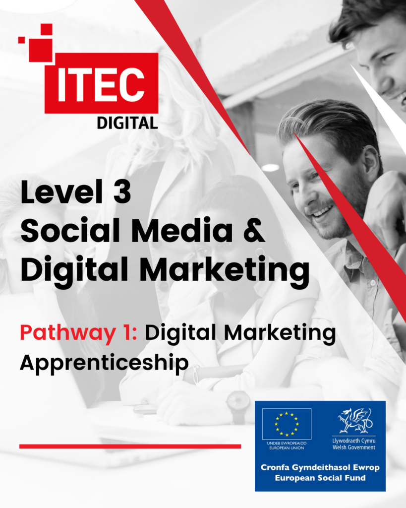 ITeC Digital Training Level 3 Digital Marketing Apprenticeship Wales